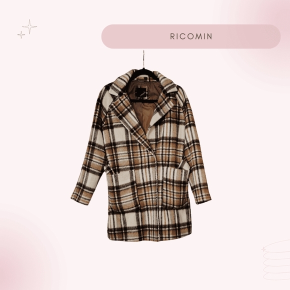 Collection B Jackets & Blazers - Vintage Wool Plaid Coat/Jacket